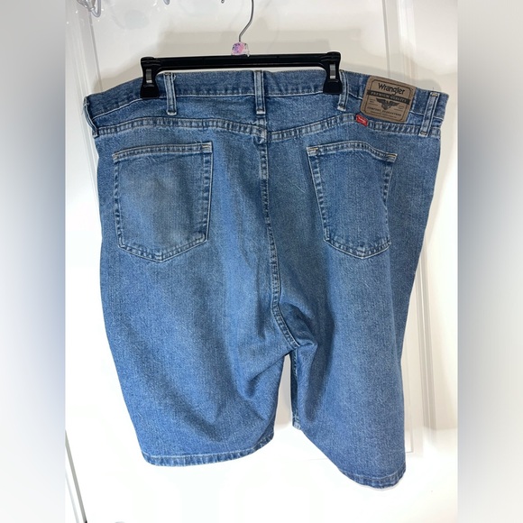 Wrangler Men’s Relaxed Fit American Stonewashed Premium Quality Jean Shorts Sz46 - Picture 5 of 12